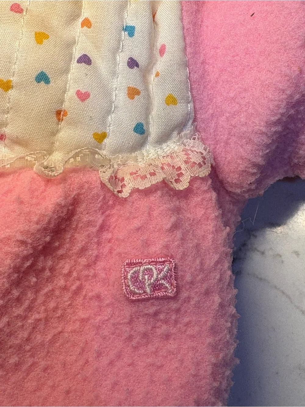 Vintage 1989 Cabbage Patch Doll Coleco Head Mold #20 Red Hair Blue Eyes Pjs